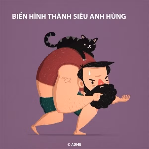 Lại bảo là không đi. Anh chàng nào cũng thế. Mặc dù to lớn phổng phao nhưng suy nghĩ nhiều khi vẫn còn con nít lắm. Mới đi coi phim siêu anh hùng về, các anh canh me không có ai ở nhà lập tức "biến hình" thành Iron man, Caption America, Spiderman, thậm chí là Conan: "Bằng chứng đã rành rành đó ra, hãy ra chịu tội trước ánh sáng đi!".