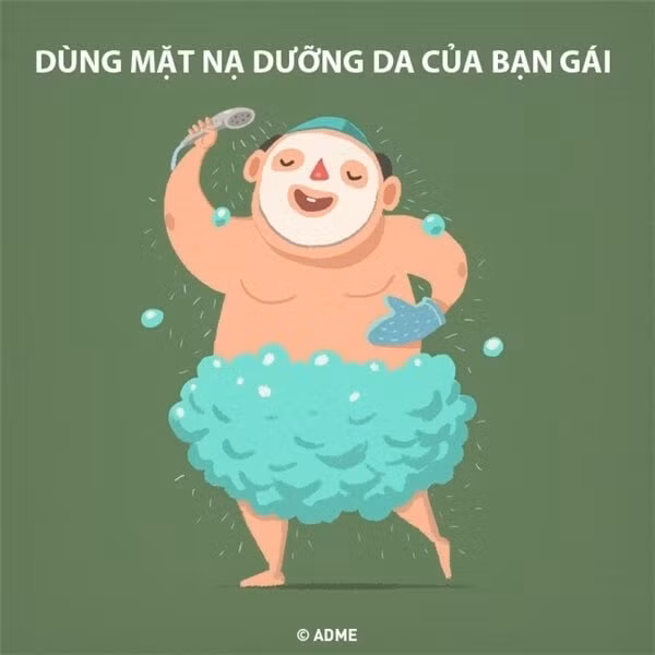 Lúc nào cũng huyên thuyên rằng: "Em đừng dùng nhiều loại hóa mĩ phẩm cho da quá, hại lắm đấy!". Cơ mà có ai biết mấy "ông thần" này đôi khi lại bôi bôi trét trét lên mặt chứ. Lộ tẩy rồi nhe.