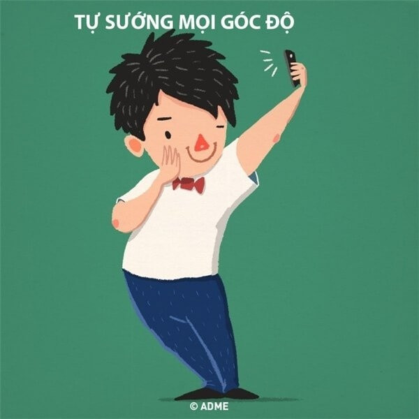 Có chàng nào tự tin đứng ra đây tuyên bố trước giờ mình chưa selfie khi một mình không? Chắc hẳn là không rồi. Không rành các kiểu chu môi phồng má như các nàng chứ chàng cũng biết làm đủ mặt xấu, hài hước hay lạnh lùng khi chụp hình đấy.