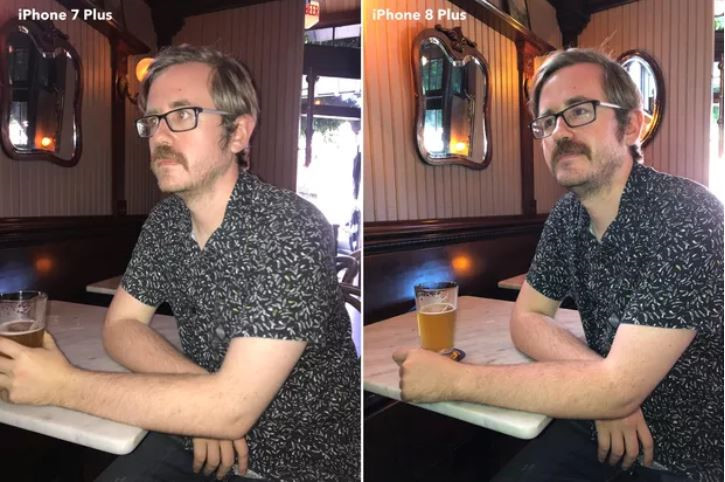 Chế độ chụp ảnh đánh đèn flash chậm - Trên camera của iPhone 8, 8 Plus hoặc iPhone X có một tính năng khá hay là chế độ đèn flash chậm. Nó giúp giảm hiện tượng mắt đỏ và ánh sáng cho ra cũng dịu hơn. Bức ảnh bên phải thể hiện rõ ràng hiệu quả của chế độ đánh đèn flash mới này.