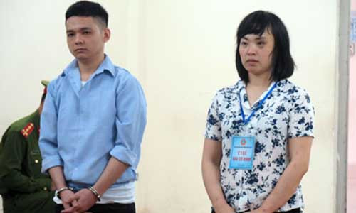 Các bị cáo tại tòa.