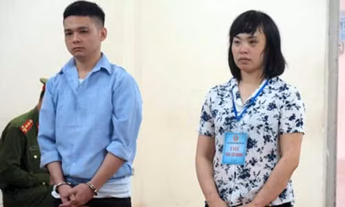 Các bị cáo tại tòa.