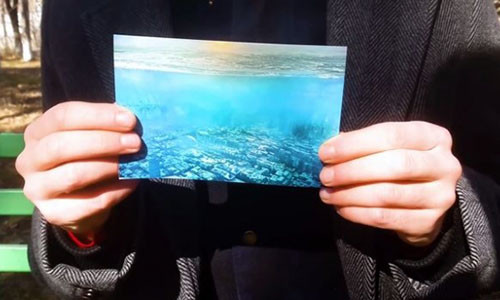 Bức ảnh ông Edward chụp lại khi du hành thời gian ở năm 3.000 tại thành phố Los Angeles.