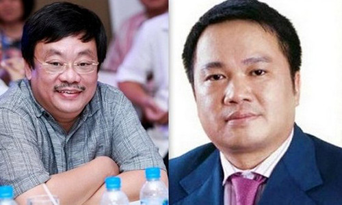 Ông Nguyễn Đăng Quang (trái) và ông Hồ Hùng Anh (phải).