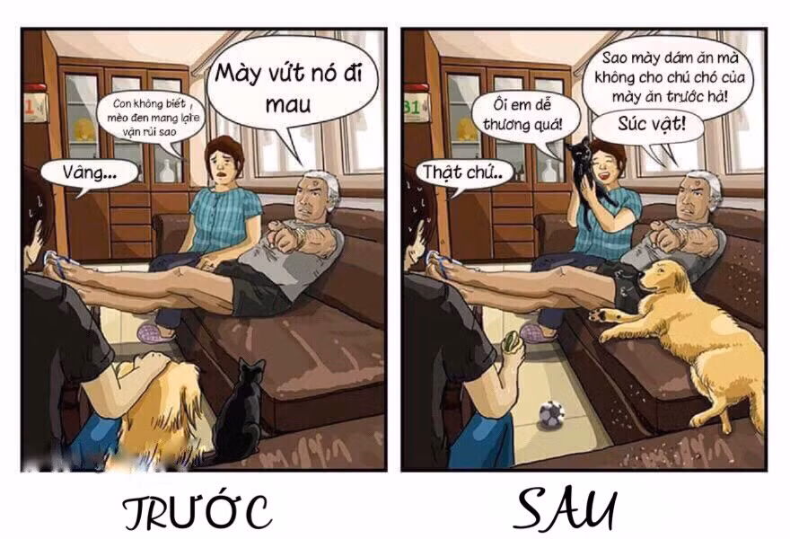 Hãy suy nghĩ cẩn trọng khi quyết định đưa thú cưng về nuôi. Rất có thể, bạn sẽ phải đối mặt với cuộc chiến giành tình thương của cả nhà với pet.