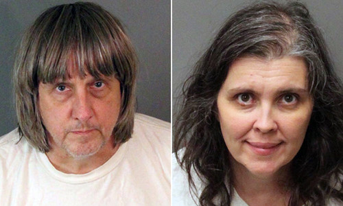 Cặp vợ chồng David Allen Turpin, 57 tuổi và Louise Anna Turpin, 49 tuổi.