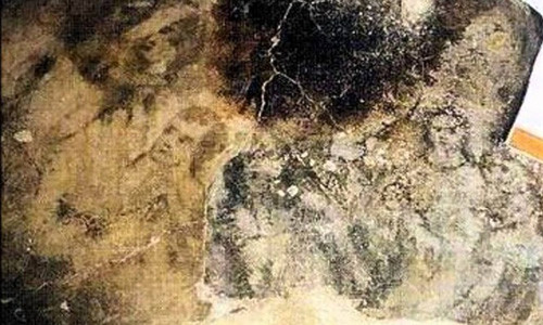 Một trong những vết ố hình mặt người xuất hiện trong căn bếp nhà Pereira. Ảnh: Historic Mysteries