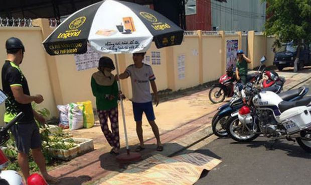 Hiện trường xảy ra vụ án.