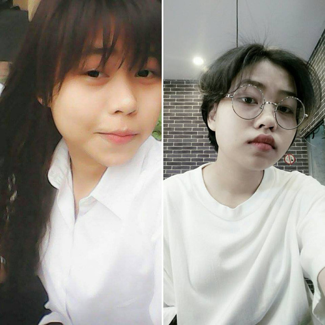 Cô gái từ nhẹ nhàng trở nên cá tính chỉ bằng kiểu tóc ngắn và màu nhuộm mới.