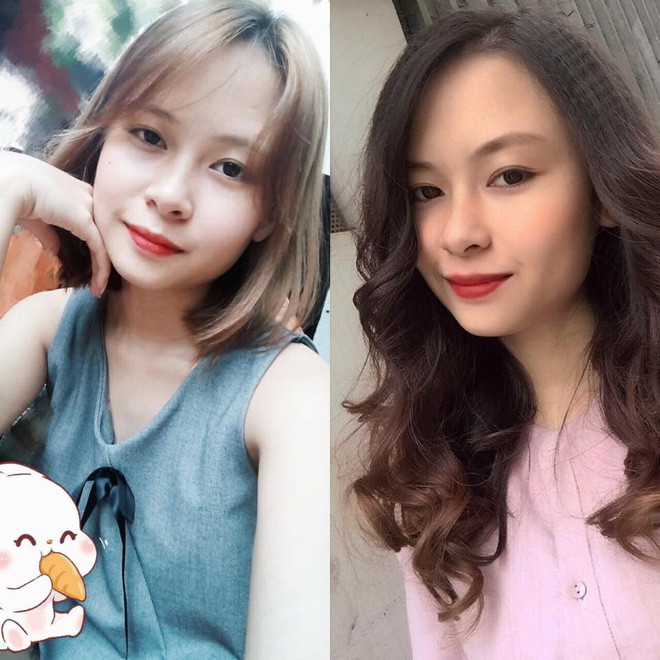 Sự trẻ trung nhường chỗ cho trưởng thành, chững chạc khi cô gái này biến tóc ngắn thành tóc xoăn lọn to.