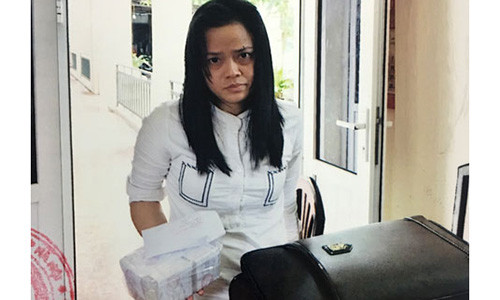 Lâm Thị Bích Loan thời điểm bị bắt giữ.