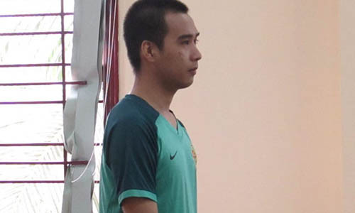 Bị cáo tại phiên toà.