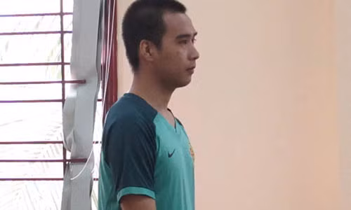 Bị cáo tại phiên toà.