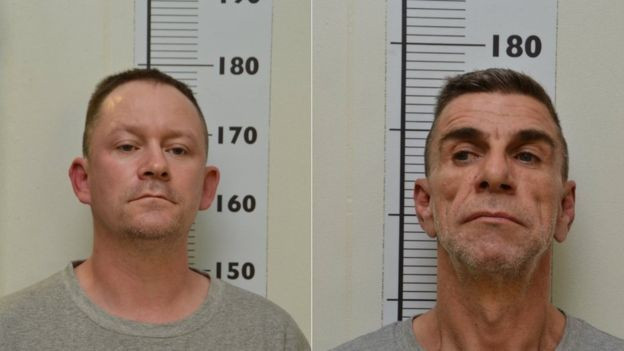 Hai sát thủ Stephen Unwin (trái) và William McFall (Ảnh: NORTHUMBRIA POLICE)