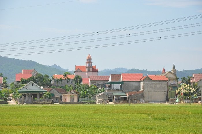 Một góc xã Mỹ Lộc hôm nay.