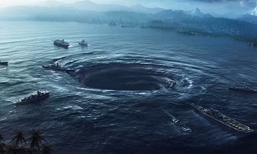 Những xoáy nước khổng lồ có diện tích hàng trăm km2. Ảnh minh họa