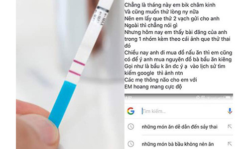 Gửi ảnh 2 vạch cho bạn trai và kết quả mà cô gái nhận lại khiến ai cũng buồn. Ảnh chụp màn hình