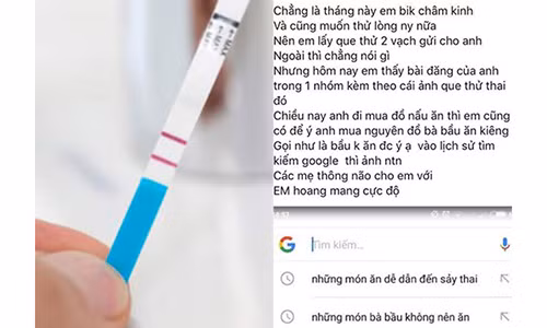 Gửi ảnh 2 vạch cho bạn trai và kết quả mà cô gái nhận lại khiến ai cũng buồn. Ảnh chụp màn hình