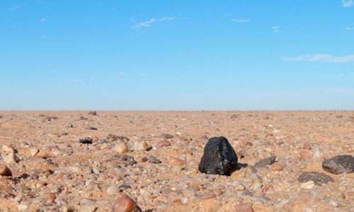 Viên thiên thạch được tìm thấy ở Sudan - ảnh: SETI