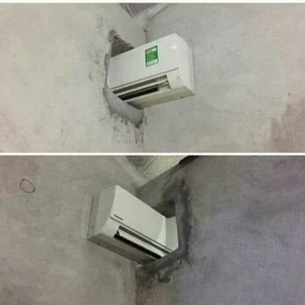 Một điều hòa cho cả hai phòng là đây.