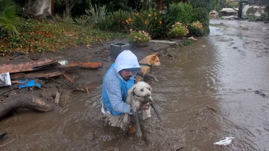 Hàng ngàn người ở bang California phải rời bỏ nhà cửa. Ảnh: TWITTER