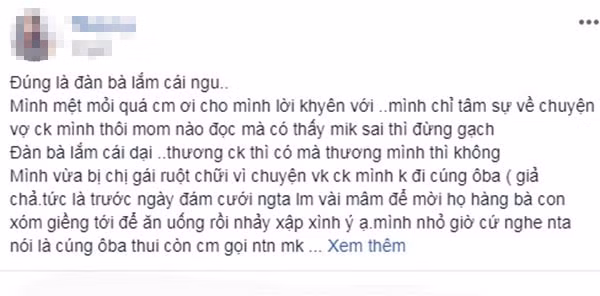 Noi ngoai o gan nhung chong luon lay ly do khong cho vo con ve nha de