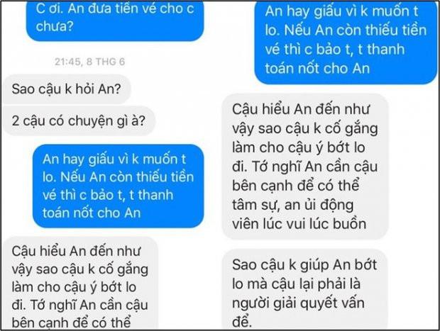 Nguyên văn tin nhắn “dạy cách yêu” của cô nàng bán vé dành cho T.C