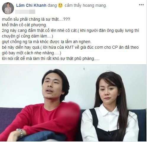 Lâm Khánh Chi cảm thấy hoang mang.