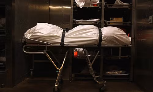 Vì cho rằng người phụ nữ này đã chết, họ tống cô vào trong tủ lạnh của nhà xác chờ ngày mai táng (Ảnh: Getty)