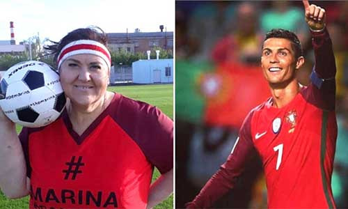 Fan nữ 45 tuổi muốn thu hút danh thủ CR7 khi gặp gỡ.