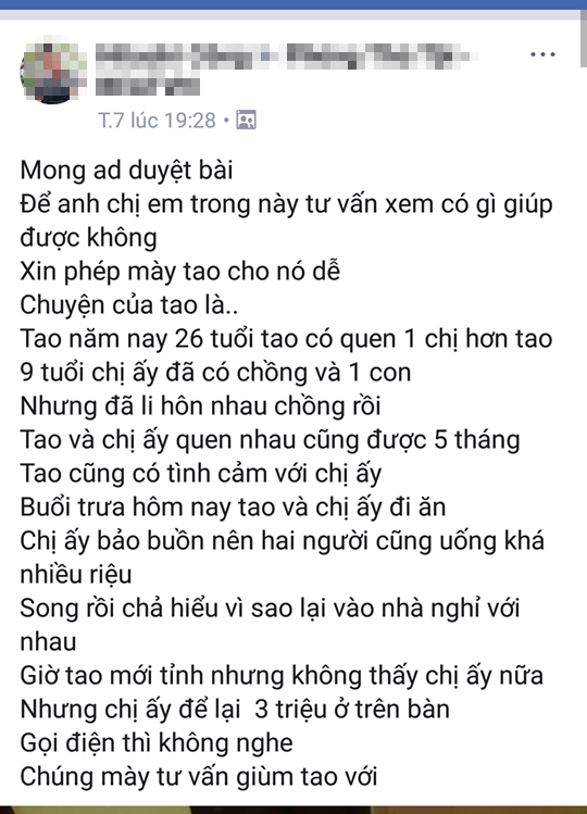 Thanh nien chia se chuyen tinh voi 