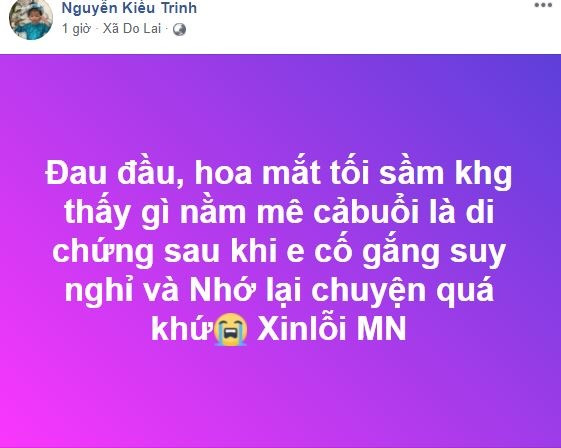 Sau tai nạn ở phim trường, Kiều Trinh bị di chứng mất sạch ký ức.