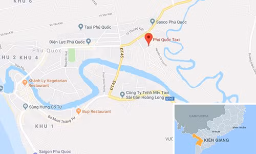 Taxi Nam Thắng cùng trụ sở với Taxi Phú Quốc. Ảnh: Google Maps.
