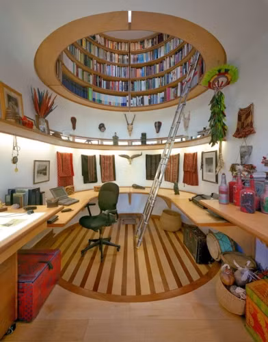 Những "mọt sách" sẽ mê mẩn với căn phòng và thư viện mini của riêng mình như thế này.