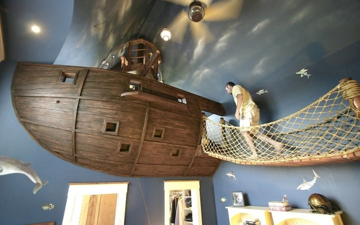 Những người say mê những chuyến thám hiểm đại dương sẽ thích mê mẫu giường ngủ này.