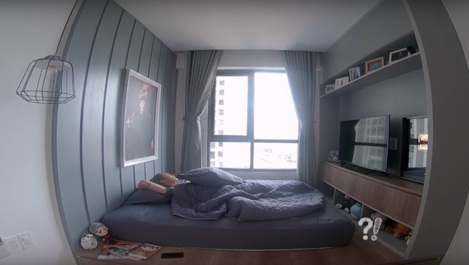 Phòng ngủ sang trọng của Sơn Tùng.