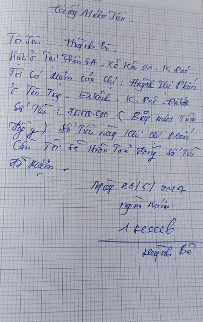 Theo chị Dung bản chất của "Giấy mượn tiền" này là một cuộc trao đổi.
