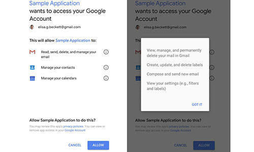 Nhiều người dùng thường lơ là khi nhận được yêu cầu được phép đọc email của ứng dụng bên thứ ba.