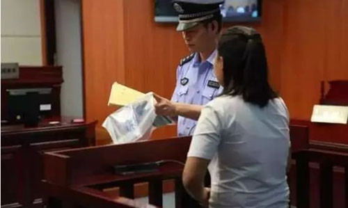 Xiaoyue tại tòa. (Ảnh: SCMP)