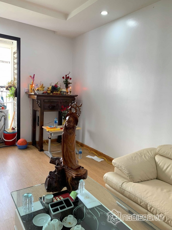 Căn hộ mới rộng 100m vuông của gia đình Hạ Vy đang trong quá trình hoàn thiện.