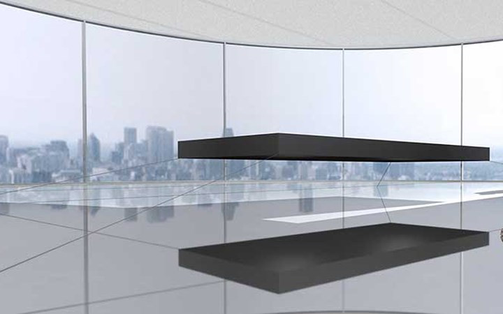 Chiếc giường "bay" lơ lửng trên không trị giá 1,6 triệu USD. (Ảnh: mostluxuriouslist)