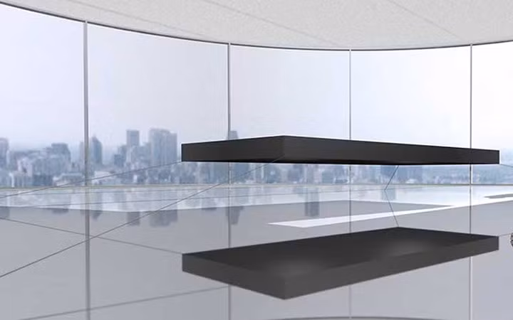 Chiếc giường "bay" lơ lửng trên không trị giá 1,6 triệu USD. (Ảnh: mostluxuriouslist)