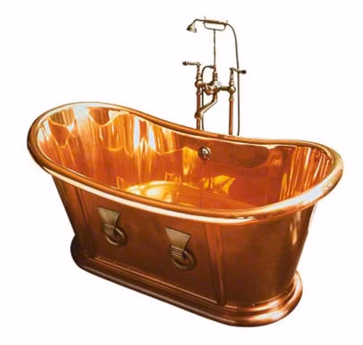 Bồn tắm Archeo Copper trị giá 67.557 USD được làm hoàn toàn bằng đồng. (Ảnh: mostluxuriouslist)