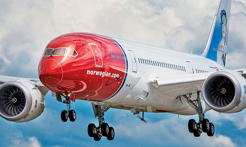 Máy bay của Norwegian Air.