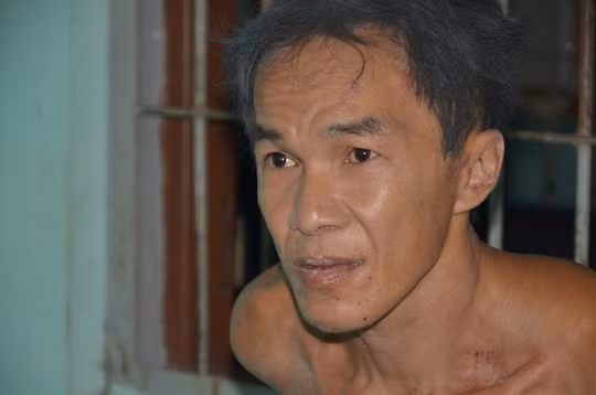 Nguyễn Thanh Tâm lúc bị bắt. Ảnh: Công an cung cấp.