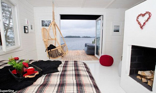 Một trong những cabin trên đảo.