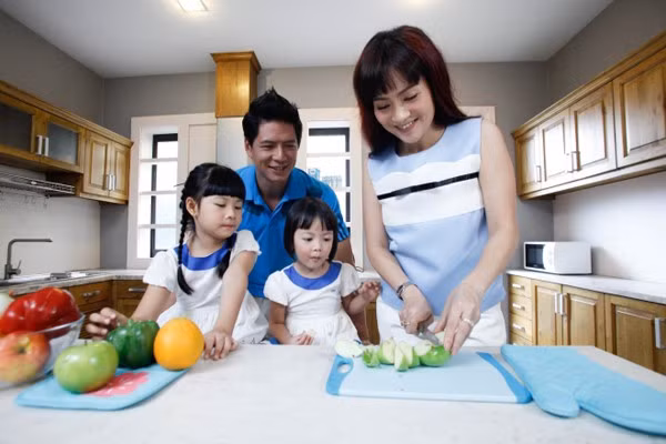 Anh Thơ không chỉ giỏi giang trong sự nghiệp mà cô còn chu toàn trong cuộc sống gia đình.