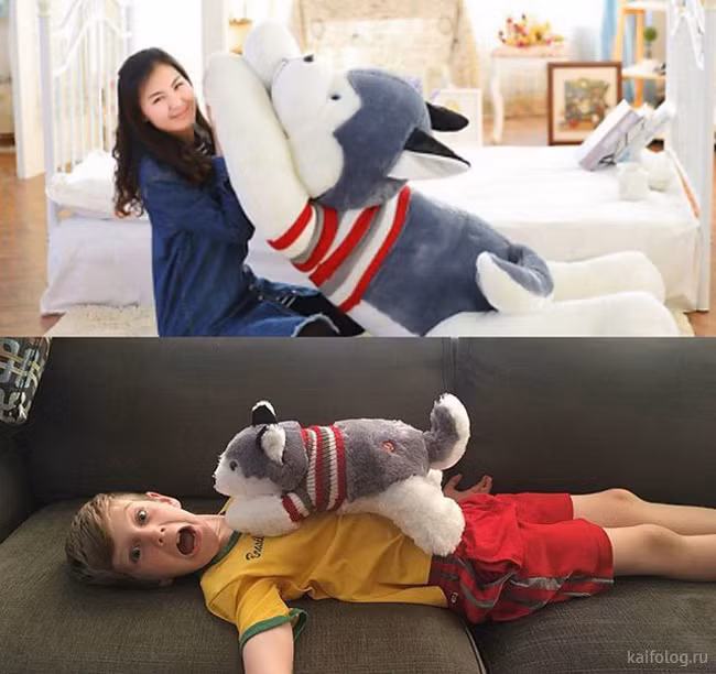 Quảng cáo là của người lớn, mua cho trẻ con thì nhỏ là đúng rồi.