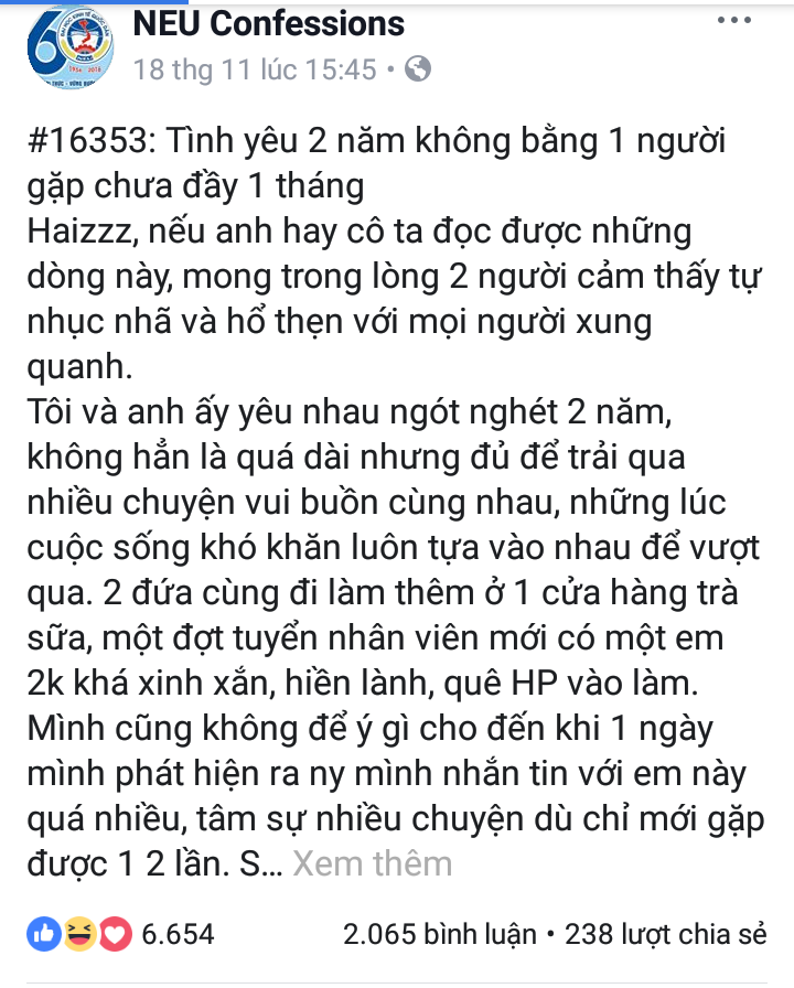 Những dòng tâm sự đau đớn của cô gái.
