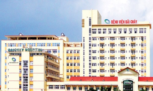 Bệnh viện Đa khoa Bãi Cháy, nơi nữ sinh Hồng A. đang nằm điều trị. Ảnh: TL